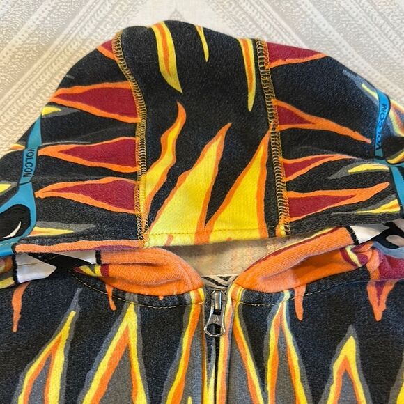 VOLCOM Boys Fiery Zip-Up Hoodie Sweatshirt Size XL - Picture 2 of 6